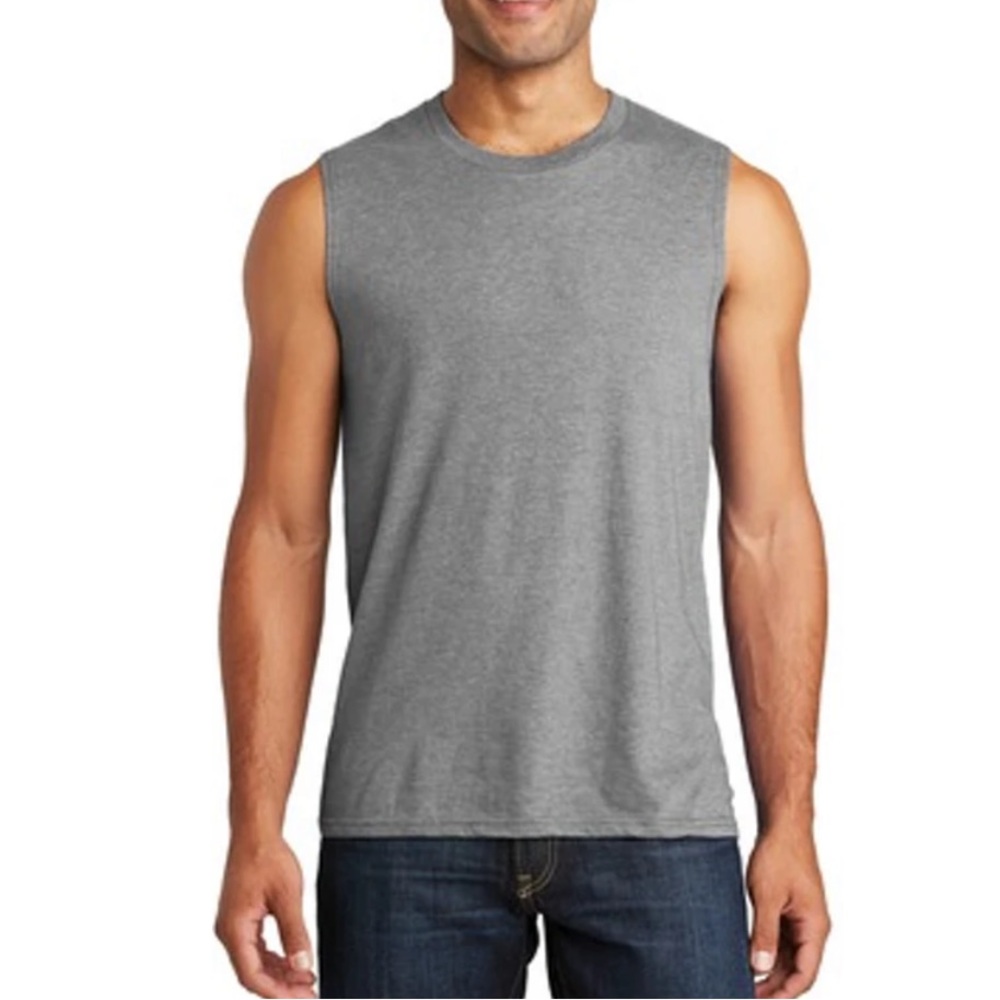 NWT ProPlayer Heathered Grey Muscle Casual Sport Tank